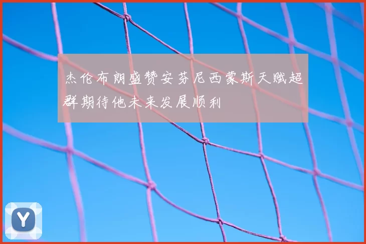 杰伦布朗盛赞安芬尼西蒙斯天赋超群期待他未来发展顺利