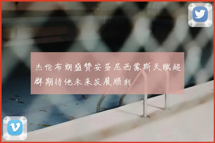 杰伦布朗盛赞安芬尼西蒙斯天赋超群期待他未来发展顺利